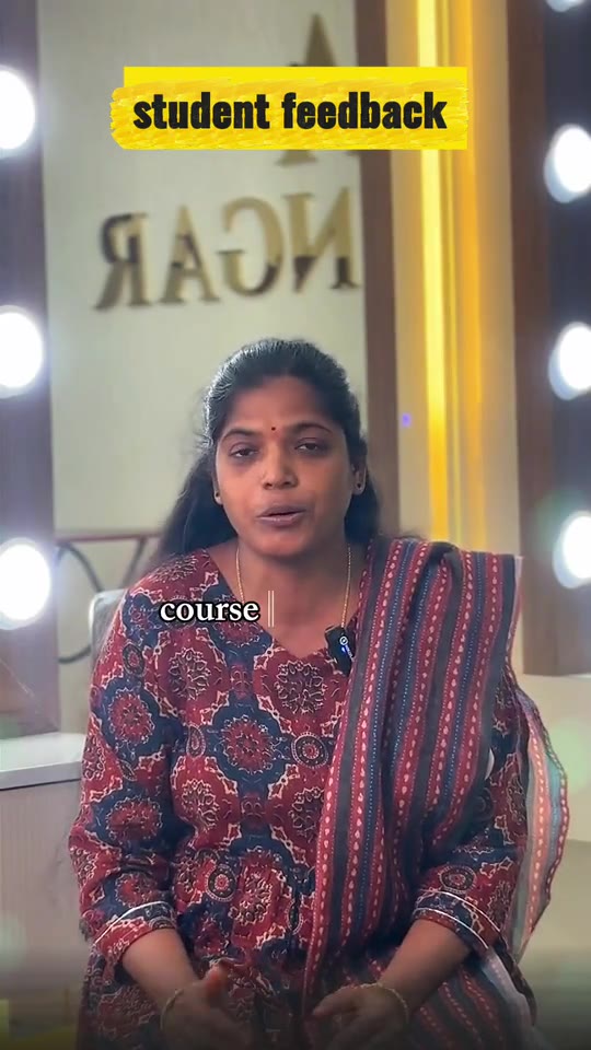 Shringar student sharing her academy experience