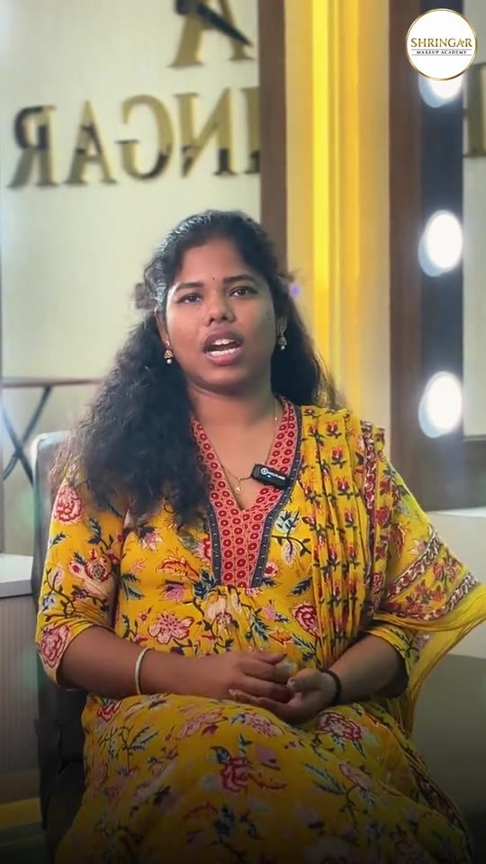 Shringar student describing her learning experience
